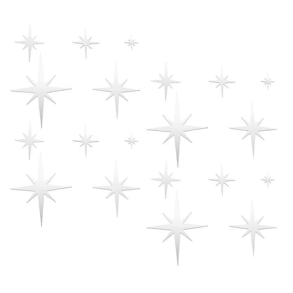 Multi-Function Door Sticker Acrylic Wall Decal for Decoration 2Sets