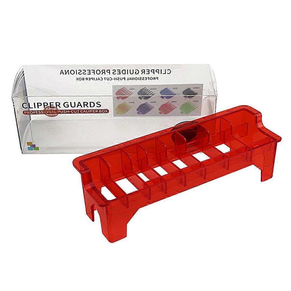 Limit Guide Comb Storage Box 8 Grid Holder Case Rack Organizer Hollow Red