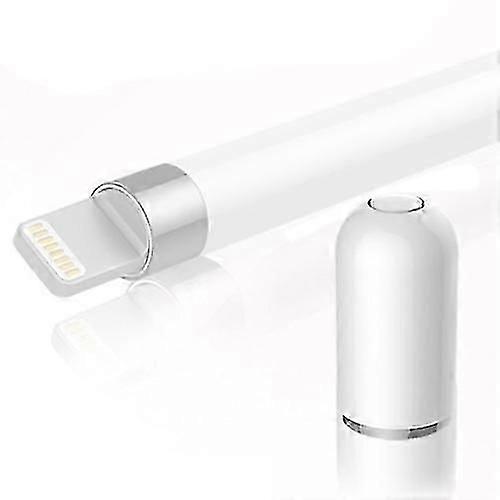 Stylus tip protector for Apple Pencil 1 - White magnetic cap