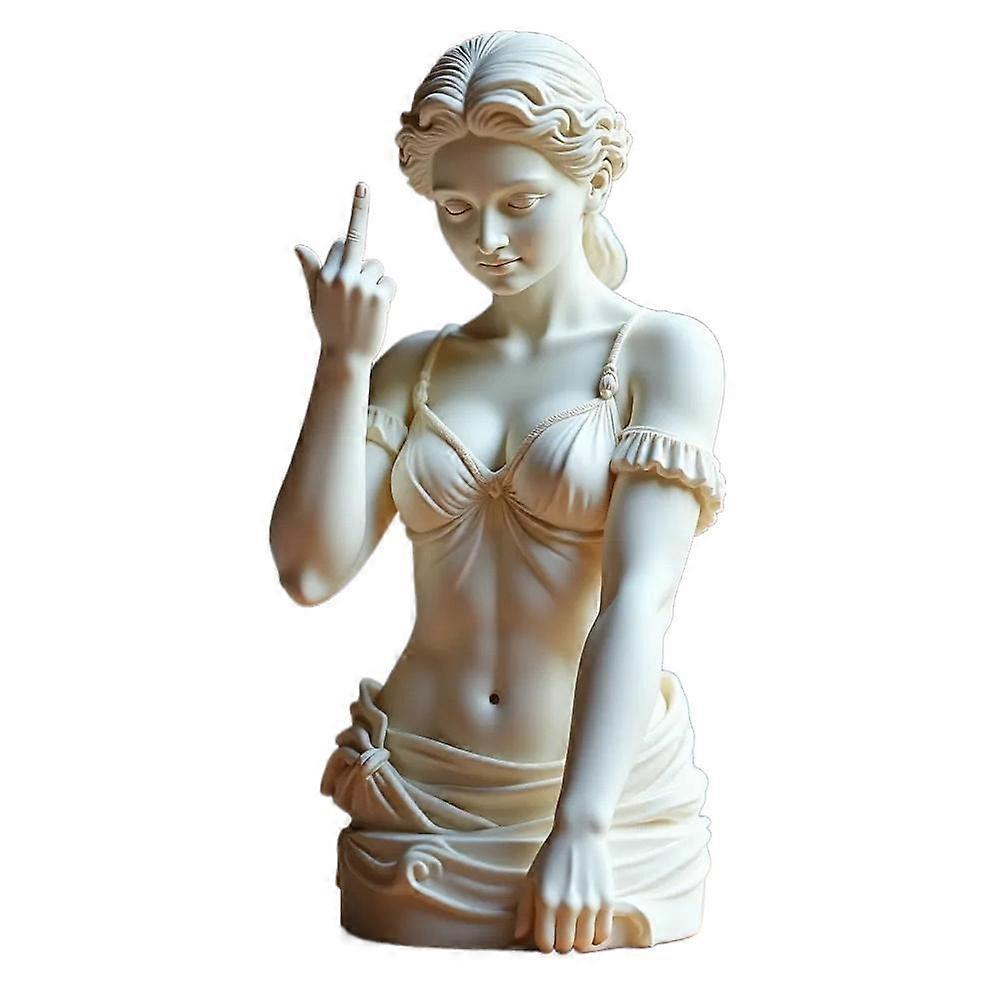 Resin Middle Finger Statue for Home and Office 10.5cm Art Decor with Unique Design