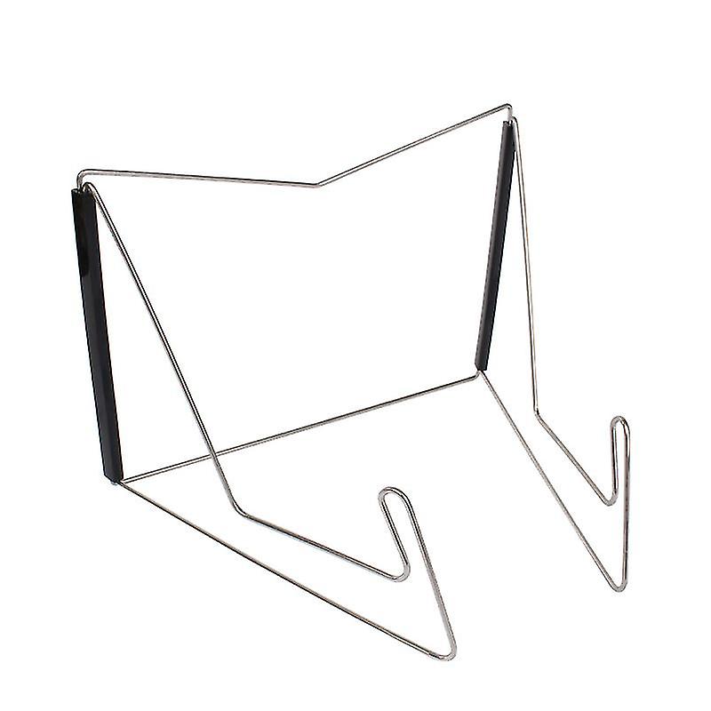 Adjustable Reading Stand, Music Book Display Stand, Foldable Metal Stand, (black)