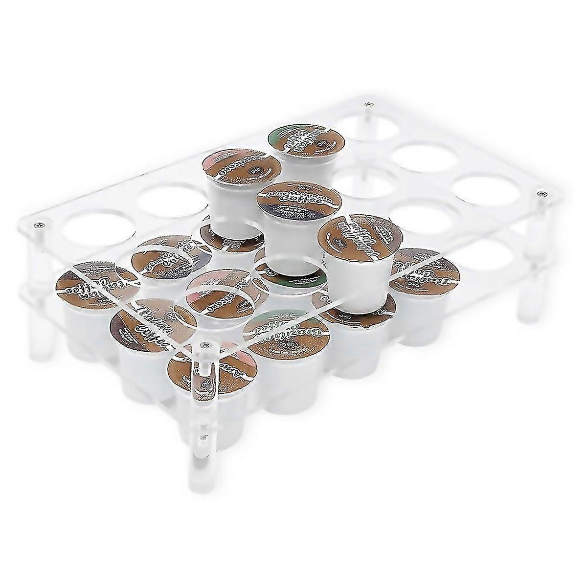 For 2pcs Yx037 Coffee Capsule Display Rack Coffee Bag Organizer