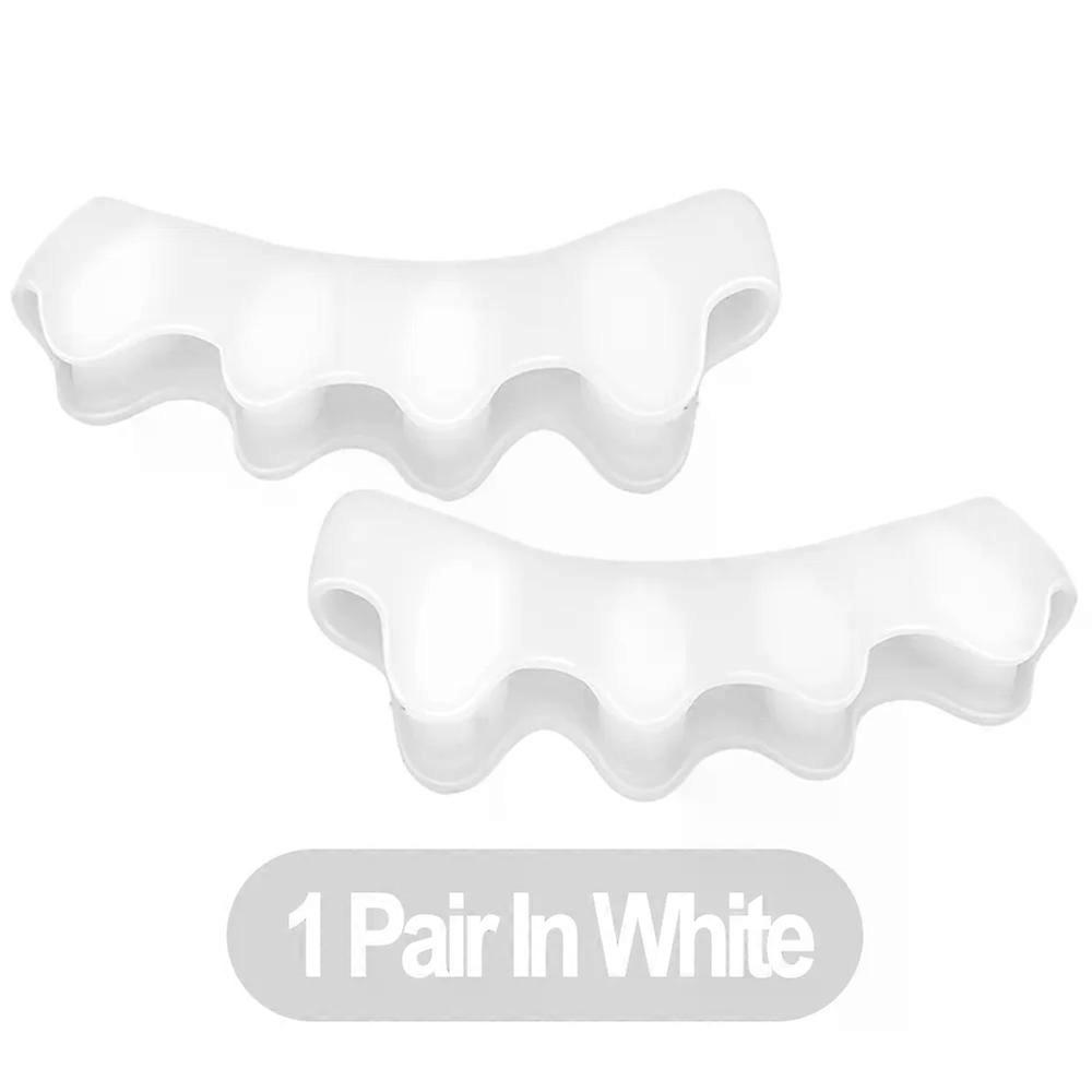 1 Pair Silicone Toe Separator Bunion Corrector Hammer Toe Corrector Soft Silicone Material for Toe Separation Foot Care Tool