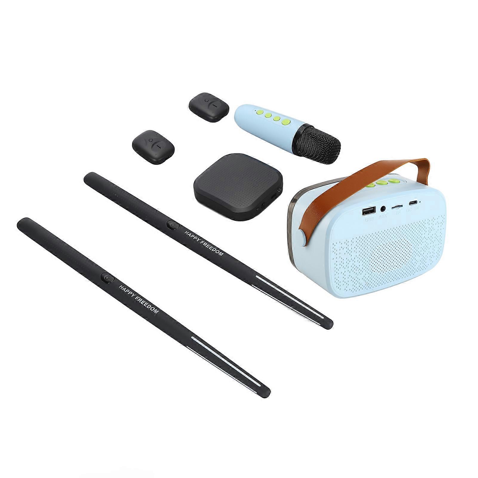 Ensemble de baguettes de batterie virtuelle portable à détection de mouvement 3D