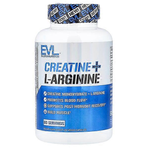 EVLution Nutrition, Creatine Plus L-Arginine, 120 Veggie Capsules