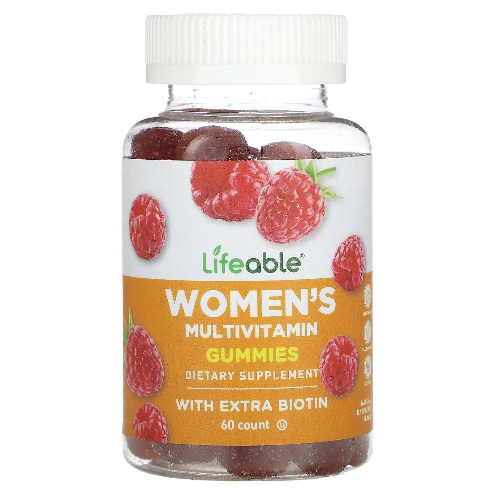 Women's Multivitamin Gummies, Natural Raspberry, 60 Gummies