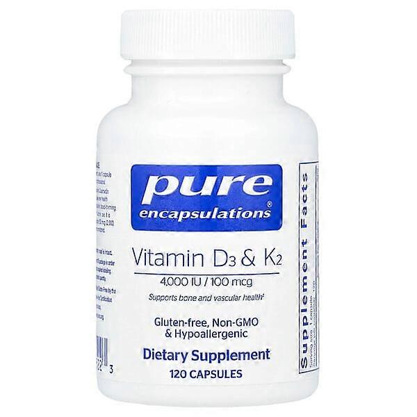 Pure Encapsulations, Vitamin D3 & K2, 120 Capsules