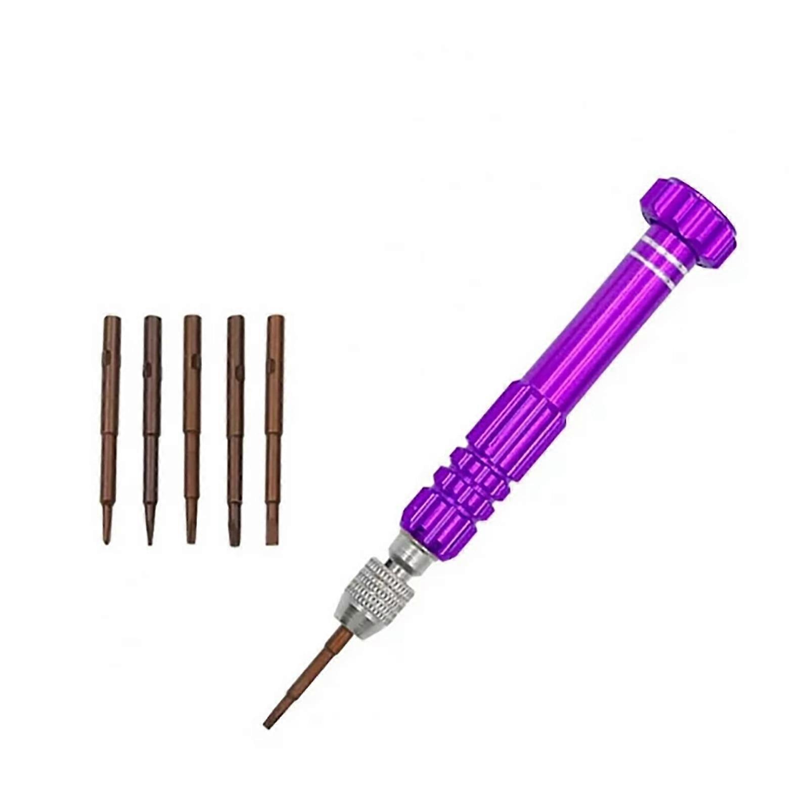 Bolt Driver 5 In 1 Precision Torx Screwdriver Cellphone Watch Mixed Tool Kit Aluminium Alloy Screwdriver