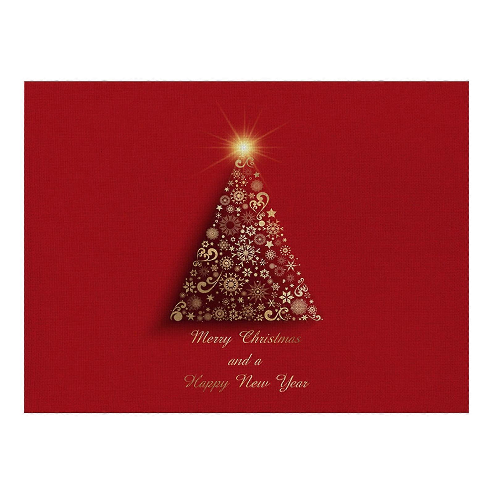 Begine Clearancechristmas Red Series Placemats (Note That the Order is Packed Separately and the Packaging Fee Has Been Added) B,Placemat,Place Mat