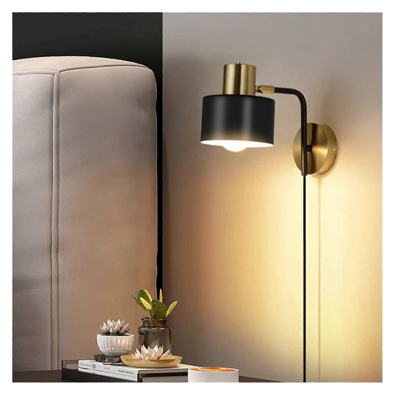 Wall Lights Sconces Adjustable Wall Mount Reading Light With Switch Flexible Gooseneck Sconce Lamp Headboard Lamps