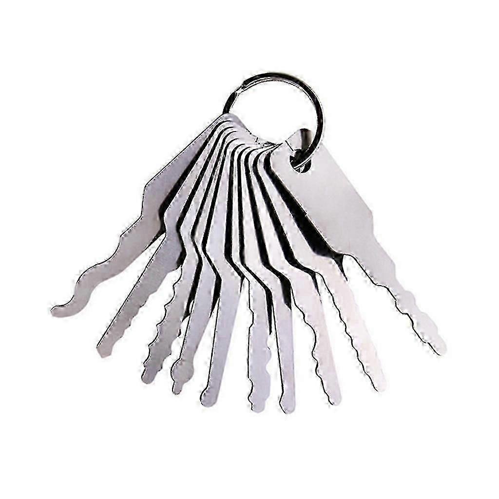 10 Pieces Practical Unlocking Lock Repair Jiggler Keys 3inch Length Keys Tools[jkw]