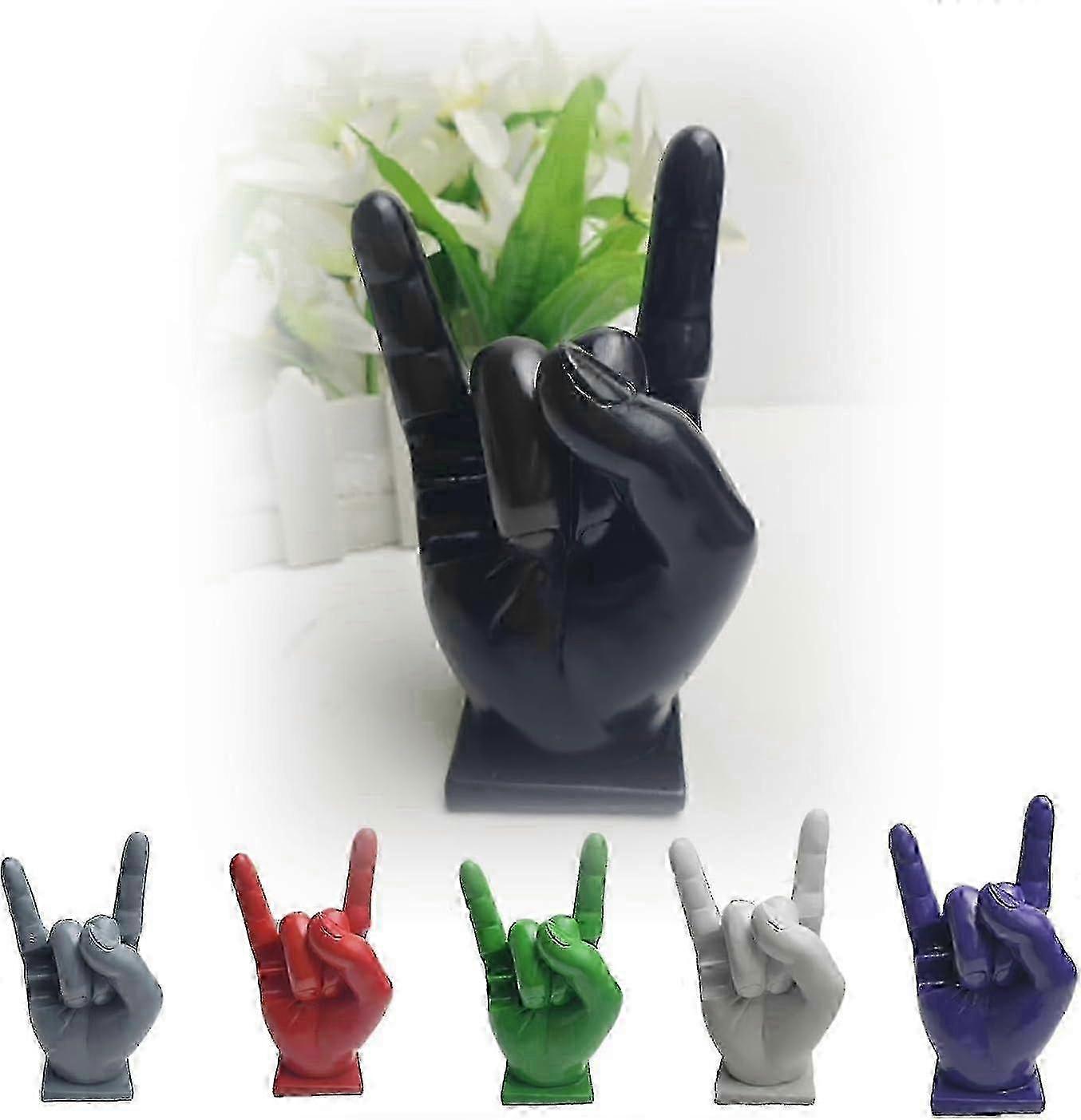 מעמד תצוגה למקלות תוף "רוק יד", מארגן מקלות תוף מצחיק, מארגן מחזיק מקלות מתנות לחברים מוזיקליים למתופף