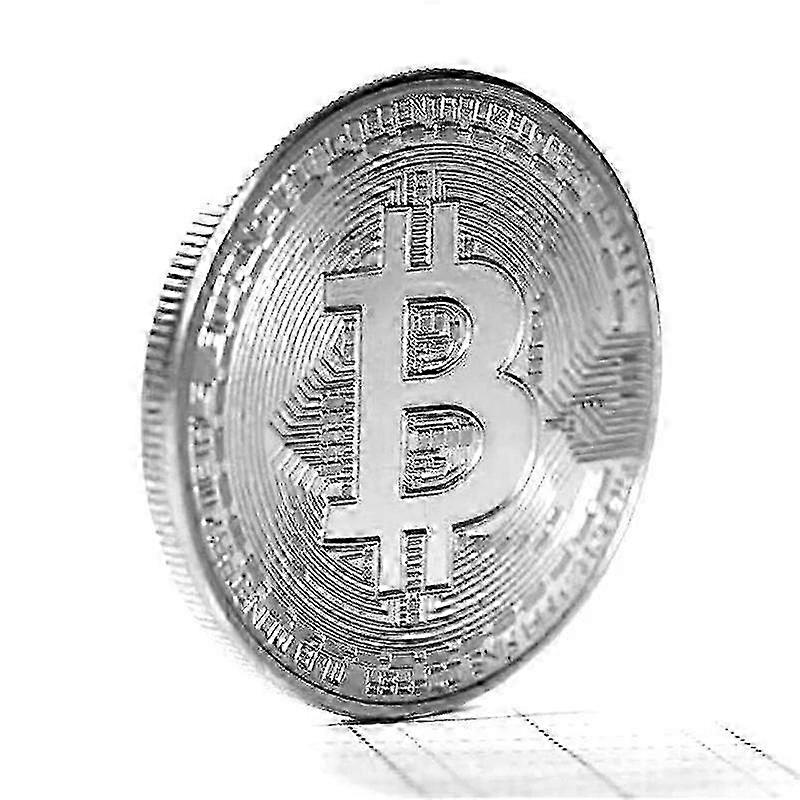 Pièce Bitcoin plaquée or, souvenir créatif, objet de collection, cadeau idéal, collection d'art Bitcoin, pièce commémorative en or miao4