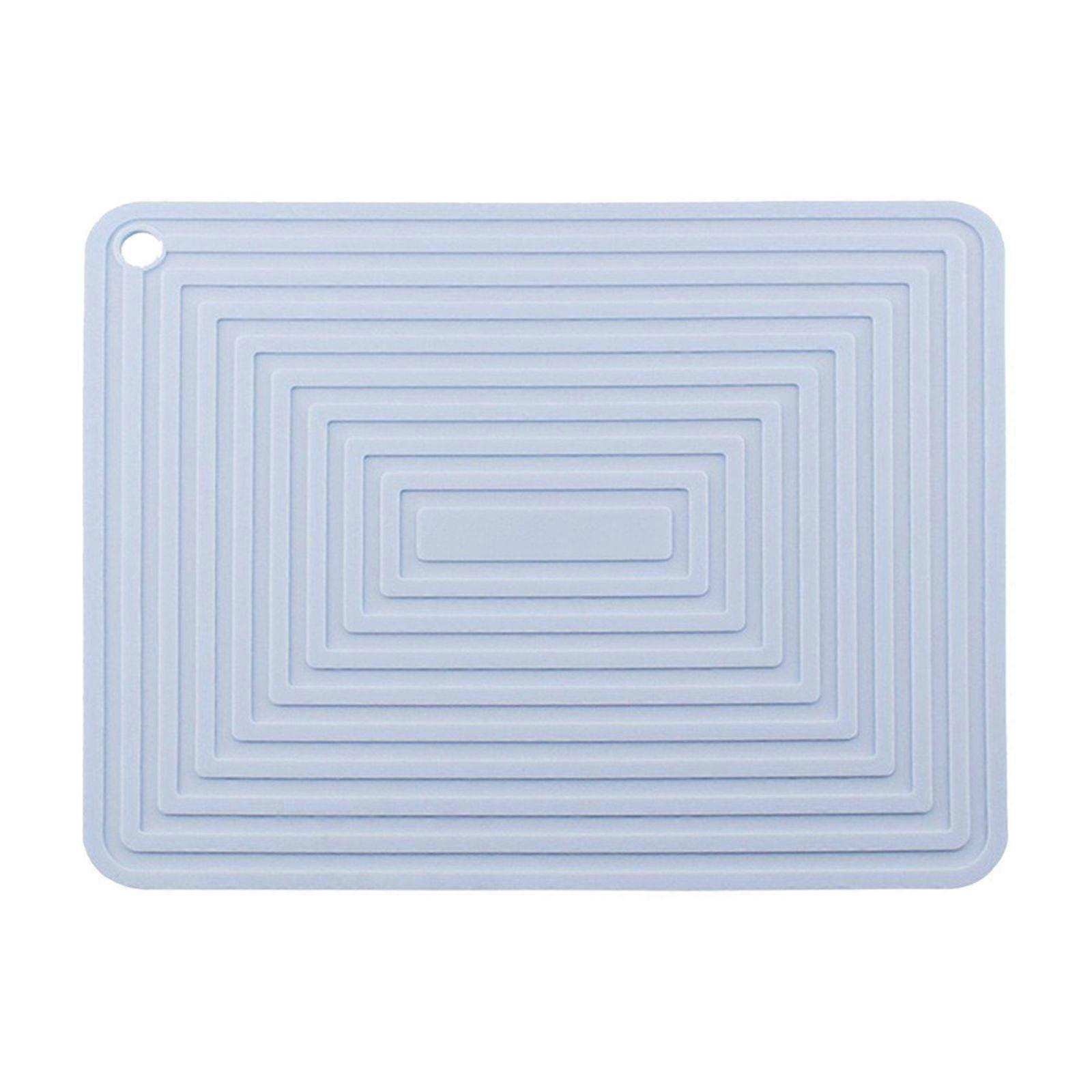 Kitchen Dining Table Cookware Tableware Heat Proof Draining Large Size Soft Rubber Insulated Placemat