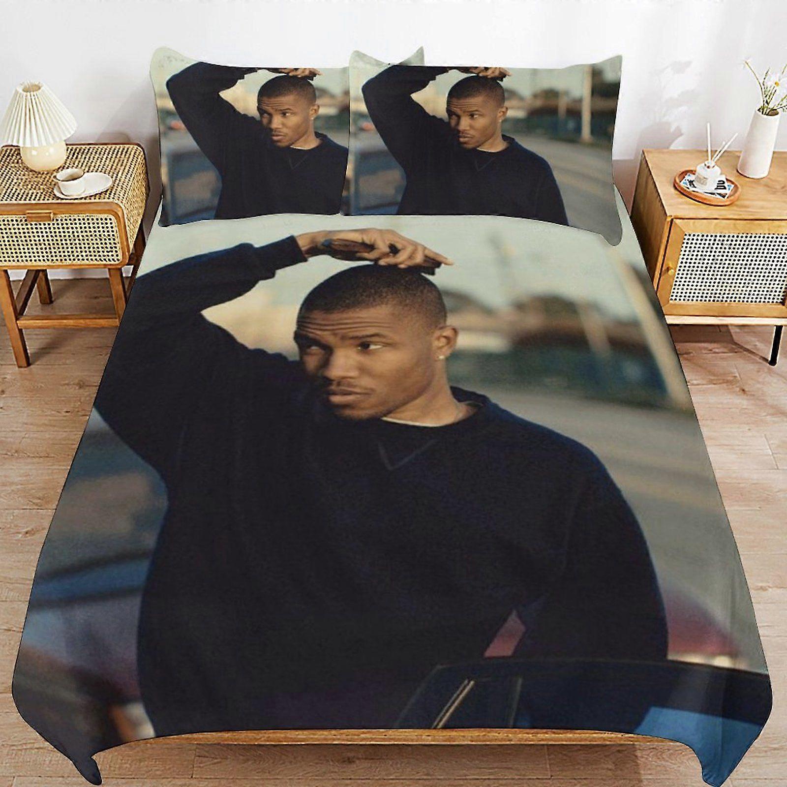 u99 Frank Ocean Breathable Comfort Texture Clean Finish Hidden Zipper System Duvet Cover Sets for Home Use n99