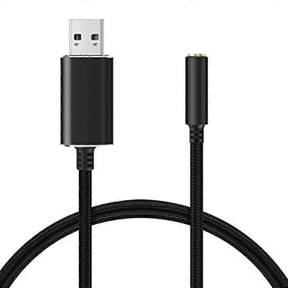 Usb To 3.5mm Jack Audio Adapter With 3.5mm Headphone And Microphone Jack For Windows, For , For Ps4-haoyi