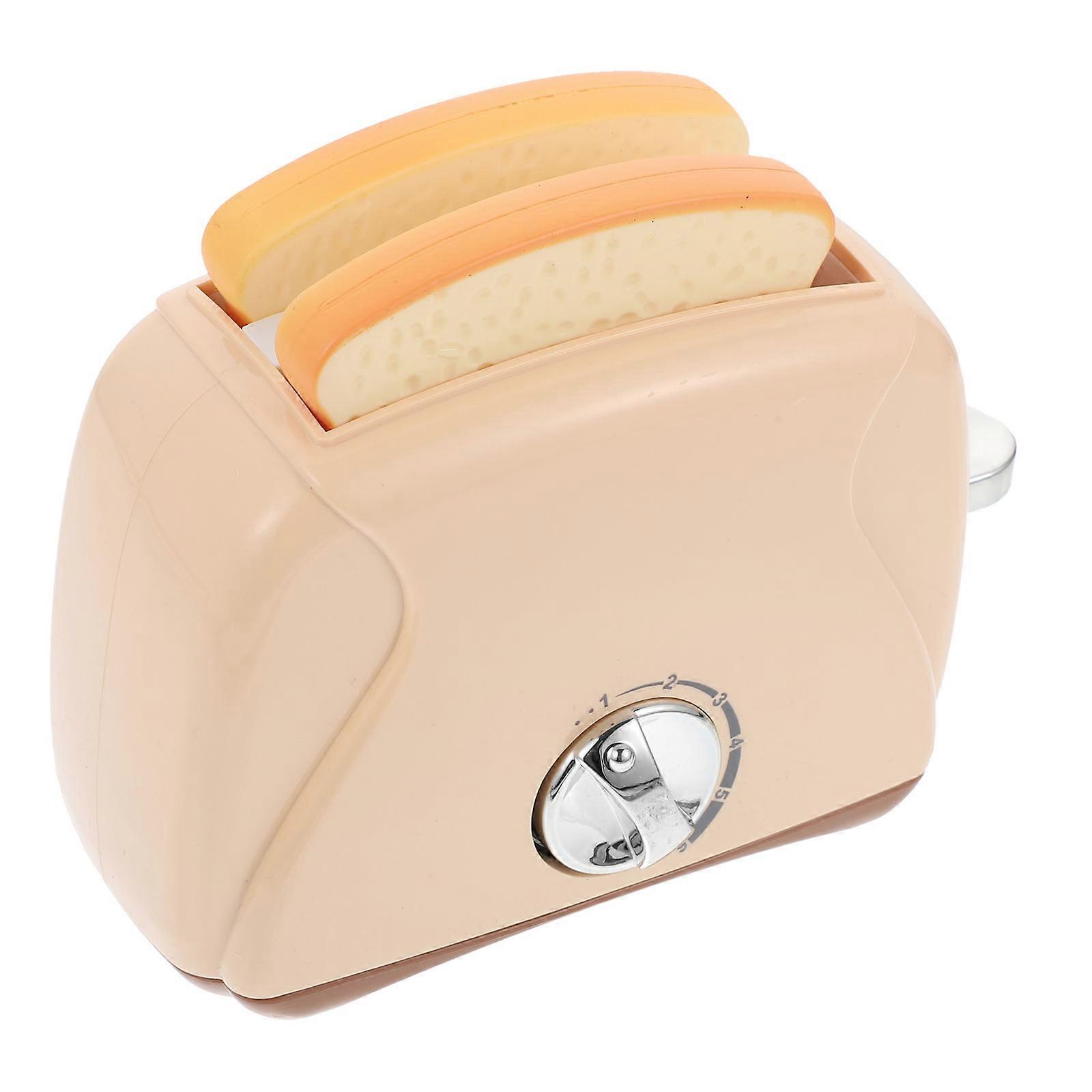 Children Toy Toaster Machine Plaything 1Pcs Plastic Simulated Bread Machine