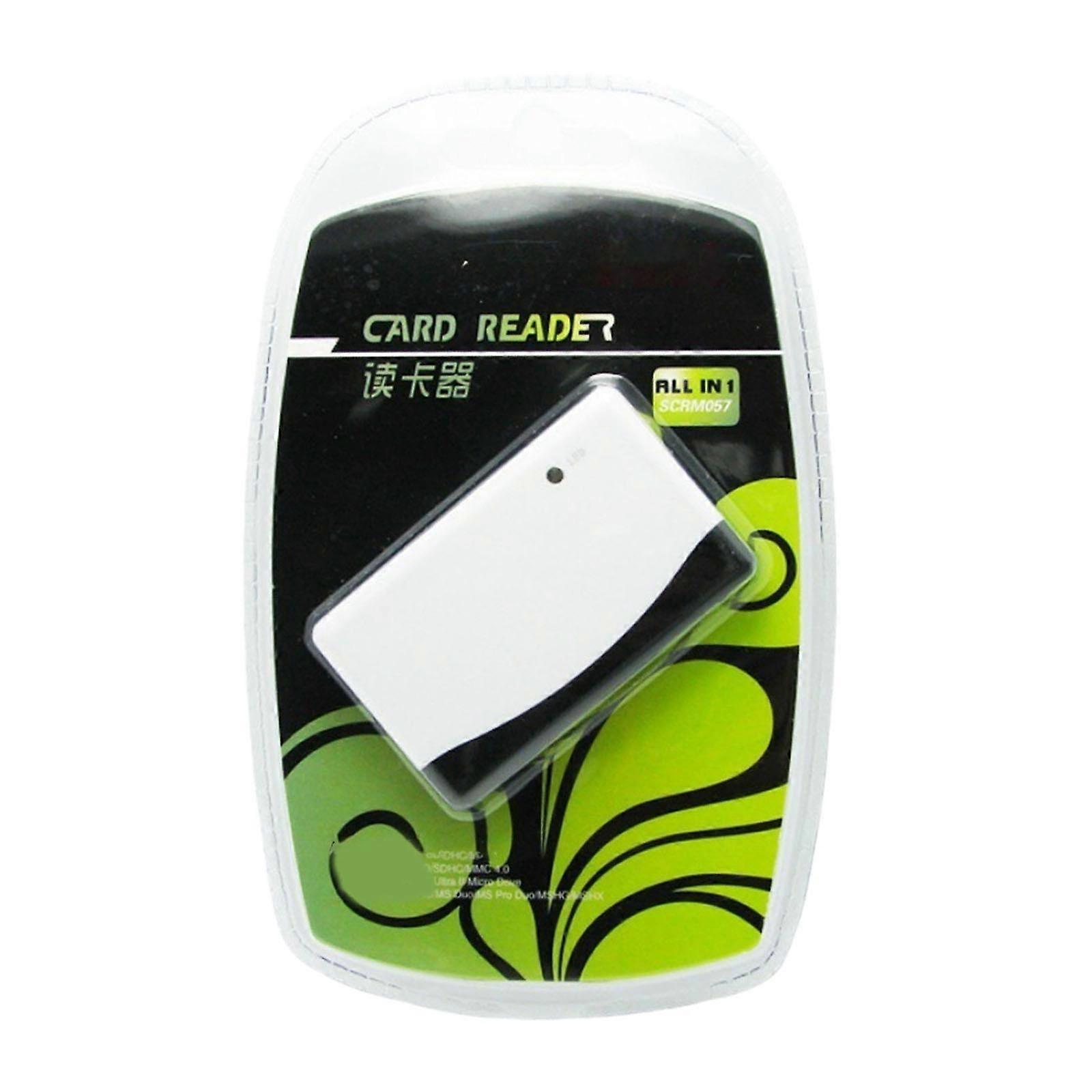 USB to MS Card Reader 4 Slot Memory Card Adapter USB Memory Card Reader CF Card Simultaneously Read for Mobile Phone Multicolor