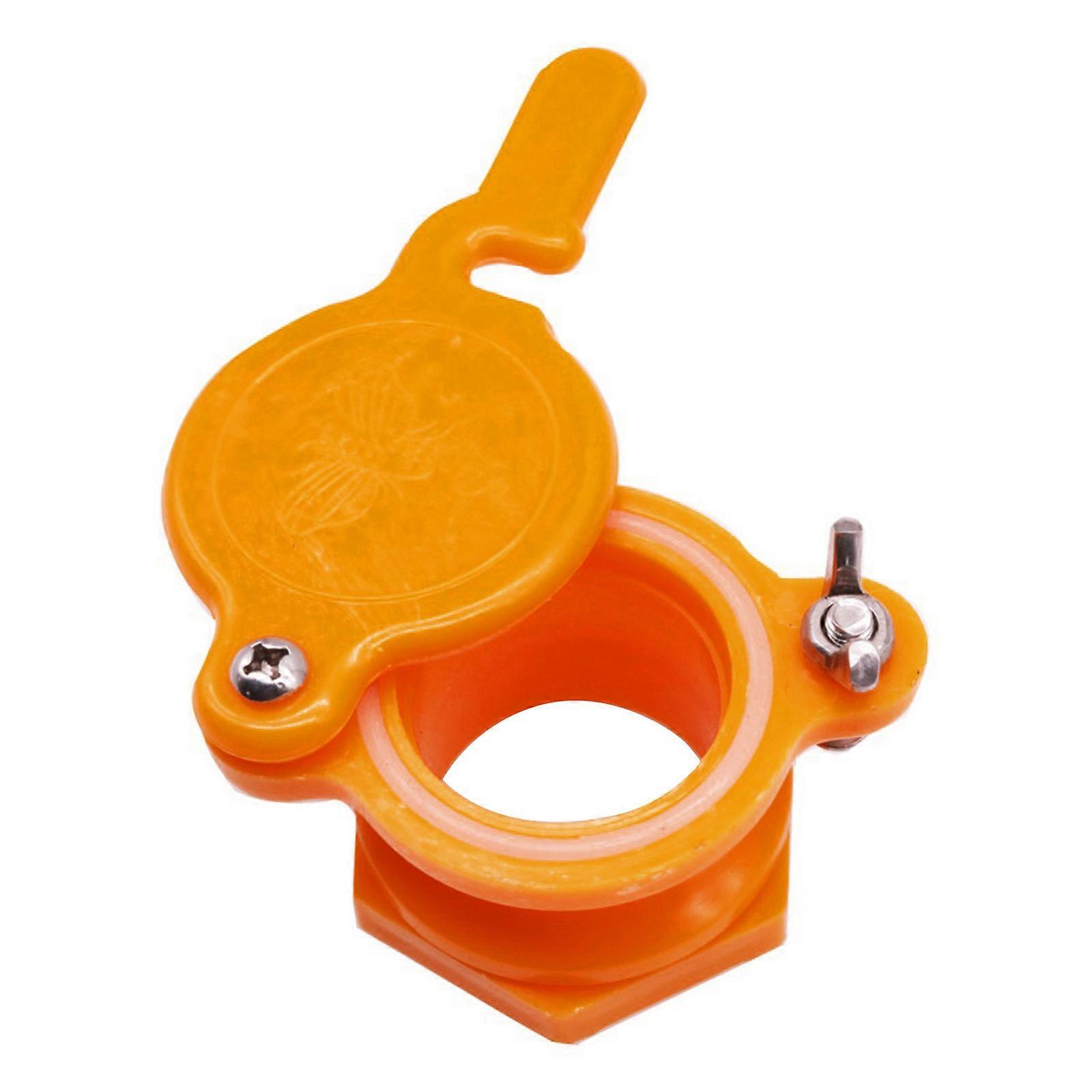 High Flows Rate Beekeeping Spout for Honeys Extractors Food Grade Plastic Beekeeping Tool Easy Installation Universal  Yellow