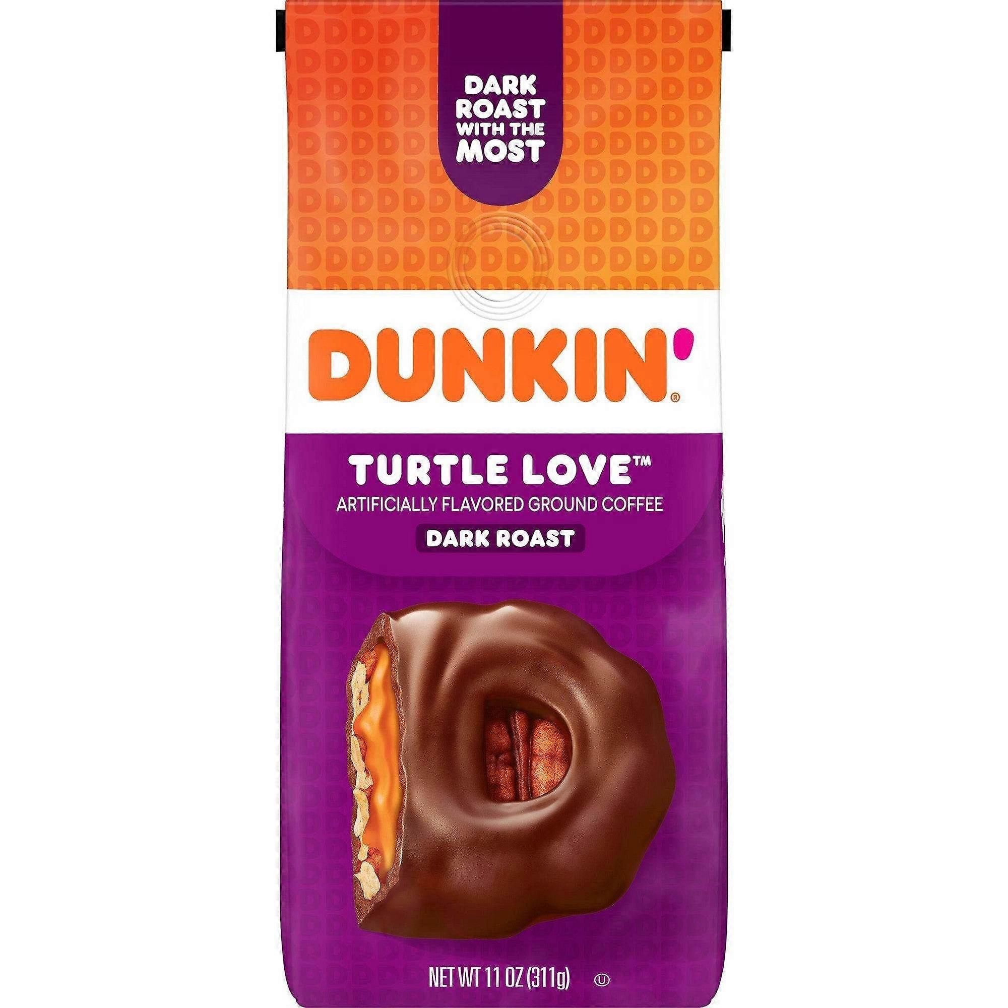 Dunkin Turtle Love Dark Roast Αλεσμένος Καφές, 11 Oz