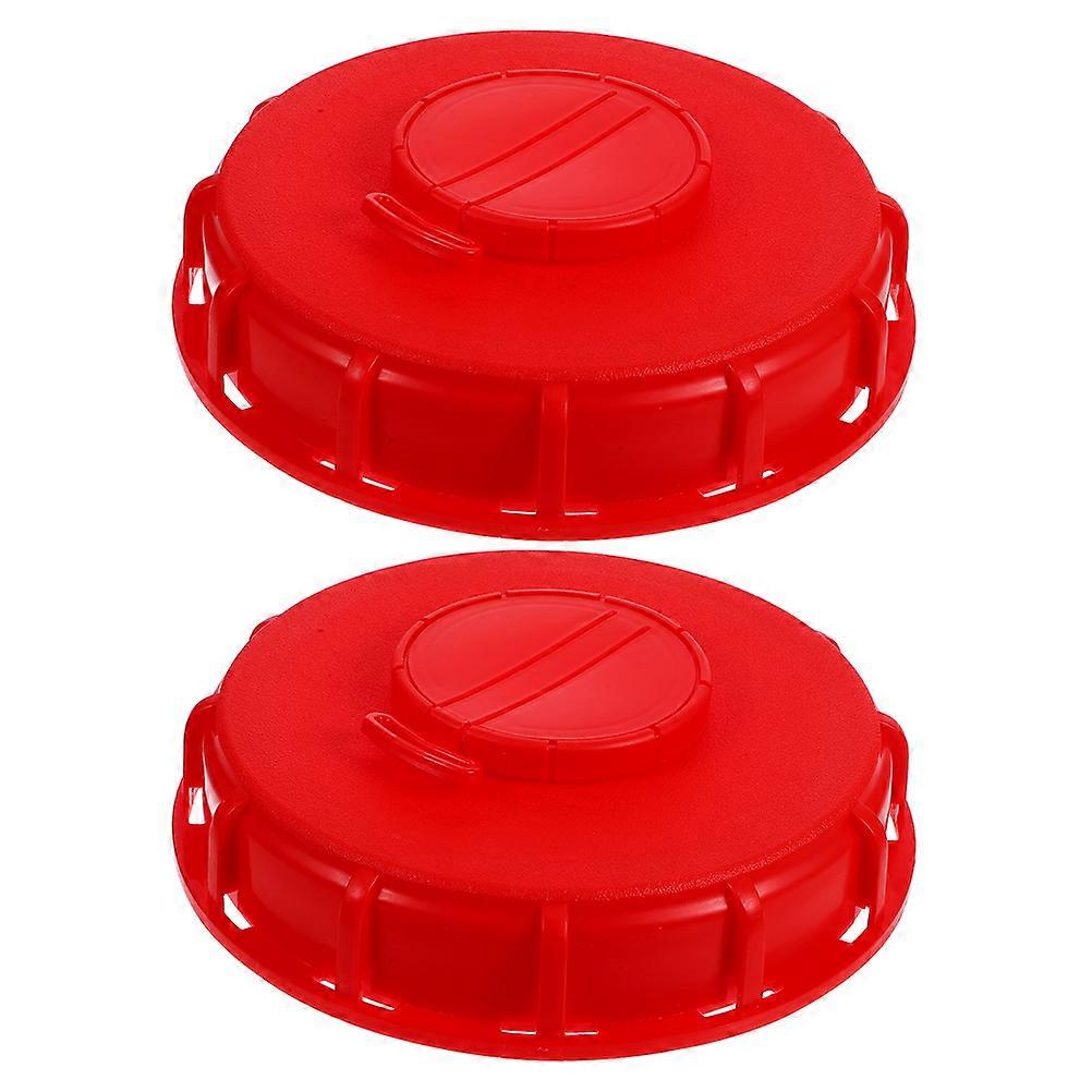 Certified Ibc Tank Valve Adapter Durable Red Cap for Pharmaceutical Industry Usage 2Pcs