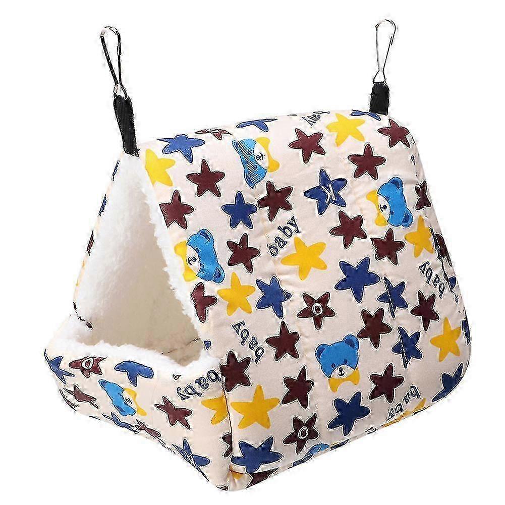 Pet Hammock Soft Nest Hanging Sleeping Bed Keep Warm with Hook for Hamster Squirrel Sugar Glider