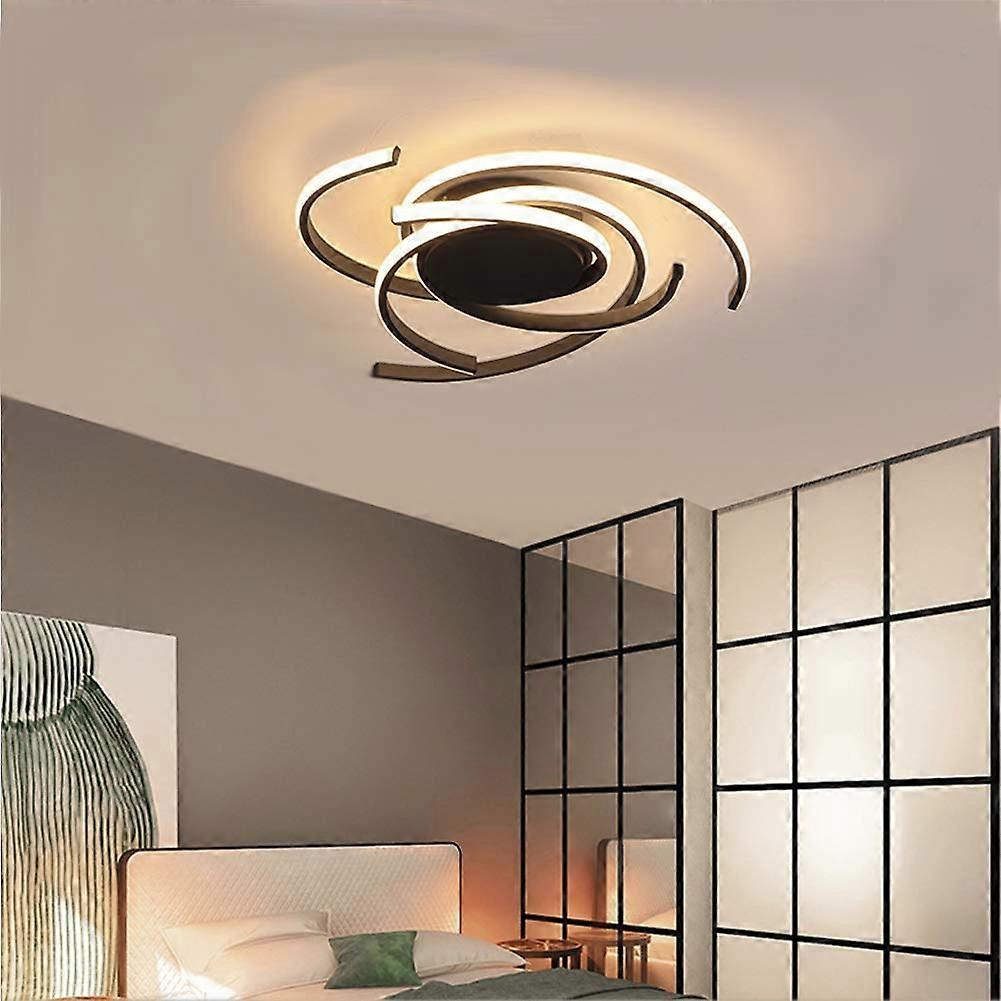 LED Ceiling Light Metal Modern Dimmable With Remote Acrylic Diffuser Ceiling Pendant Chandelier For Bedroom Office