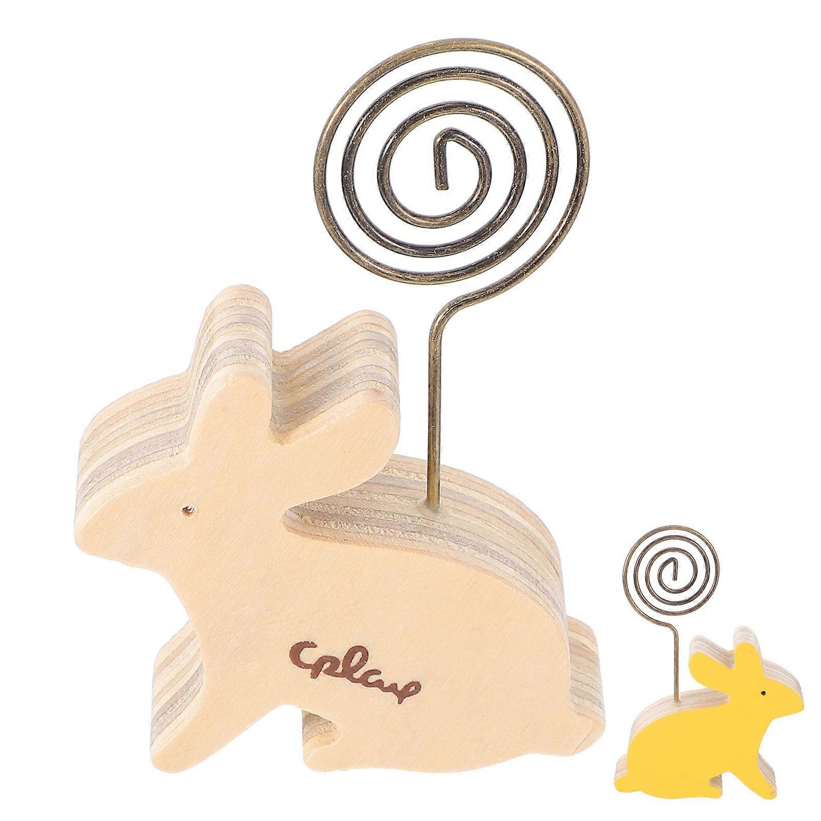 Rabbit Desktop Ornament Note Clip for Office and Home Memo Holders