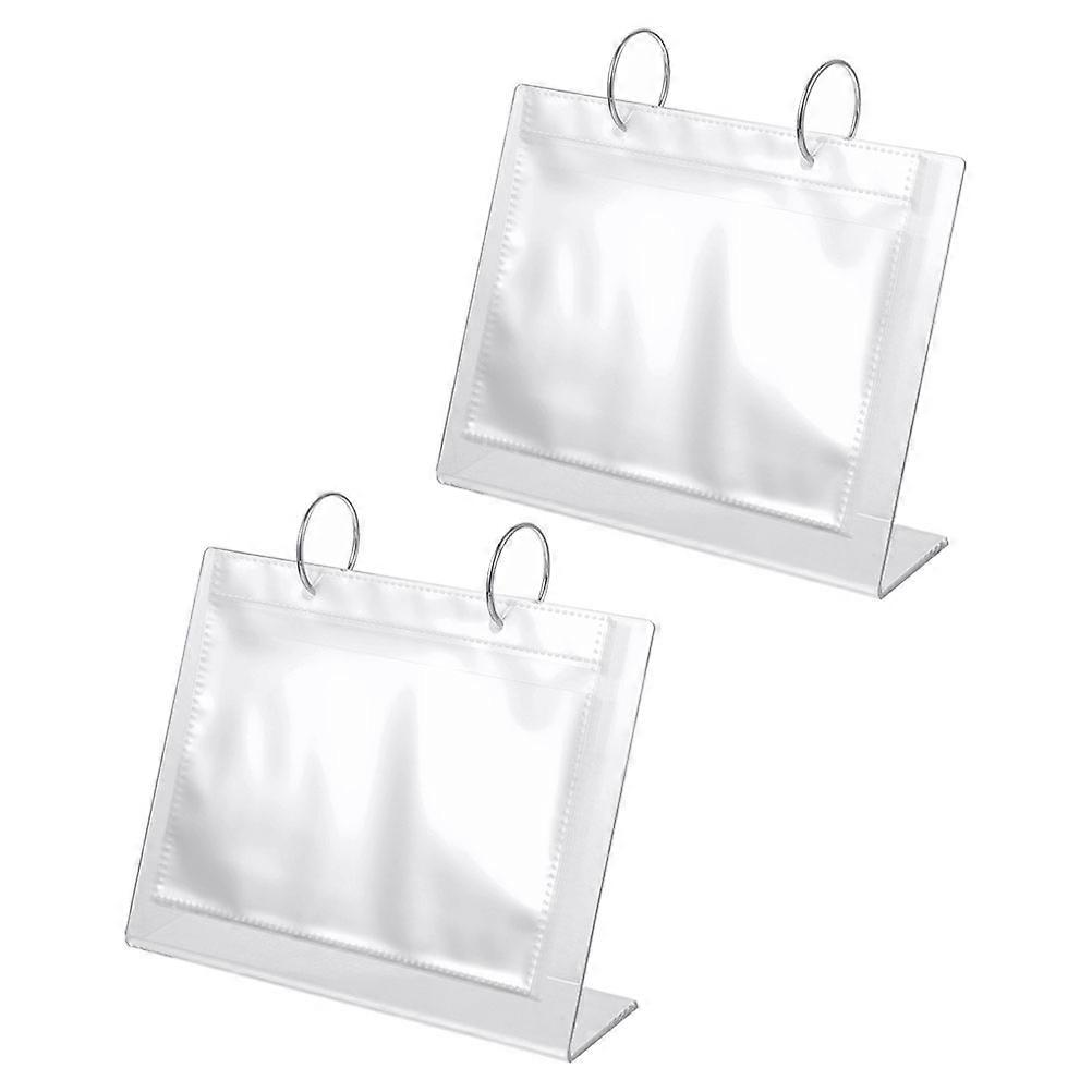 Table Photo Album for Storage 2Pcs Clear Acrylic Photo Display Holder