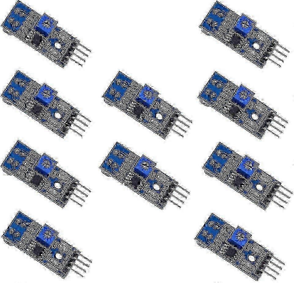 10 Pcs Tcrt5000 Infrared Reflective Photoelectric Switch, Ir Barrier Line Track Sensor, Sensing And Detection Component For Various Applicat