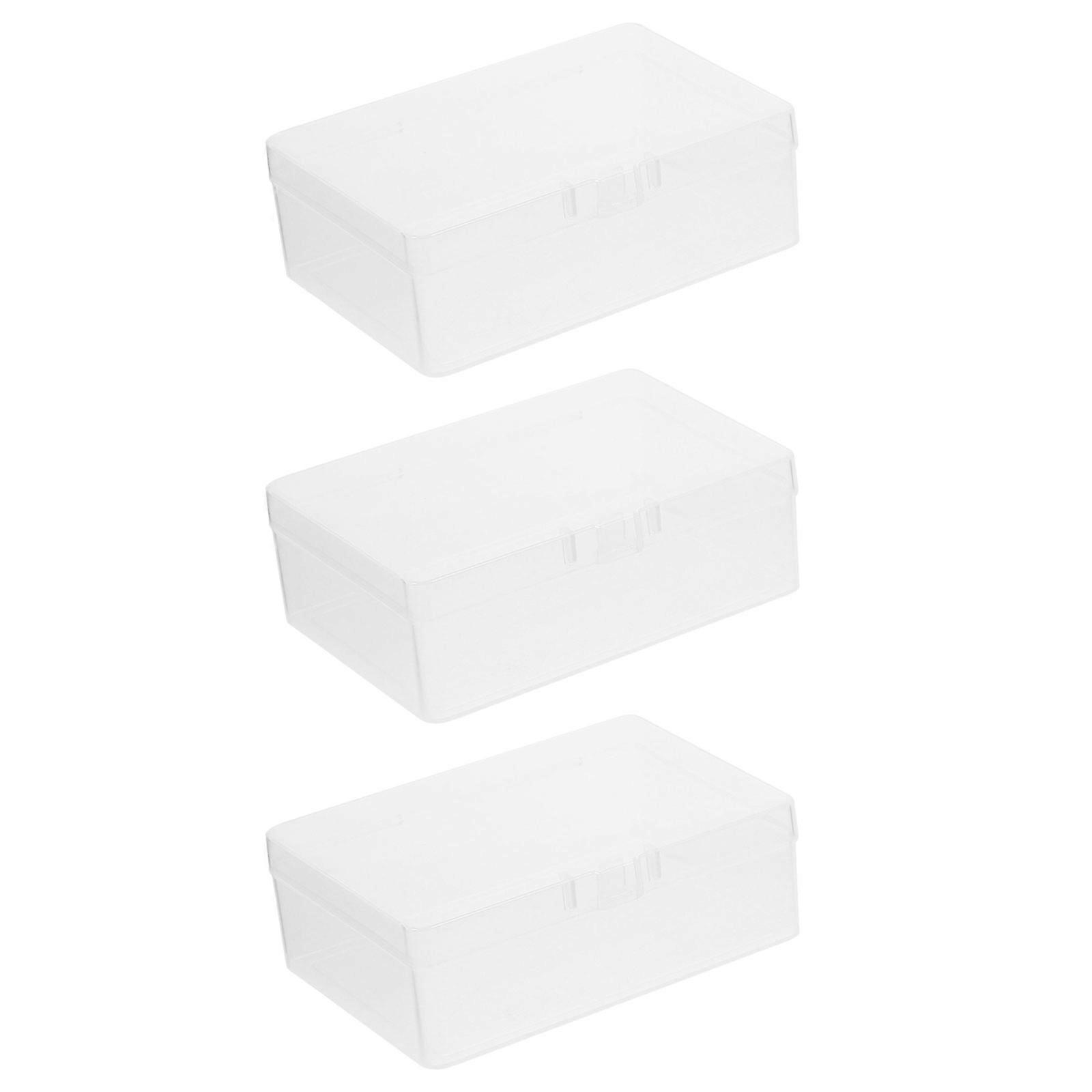 3pcs Transparent Empty Cards Boxes Playing Game Cards Empty Cards Container