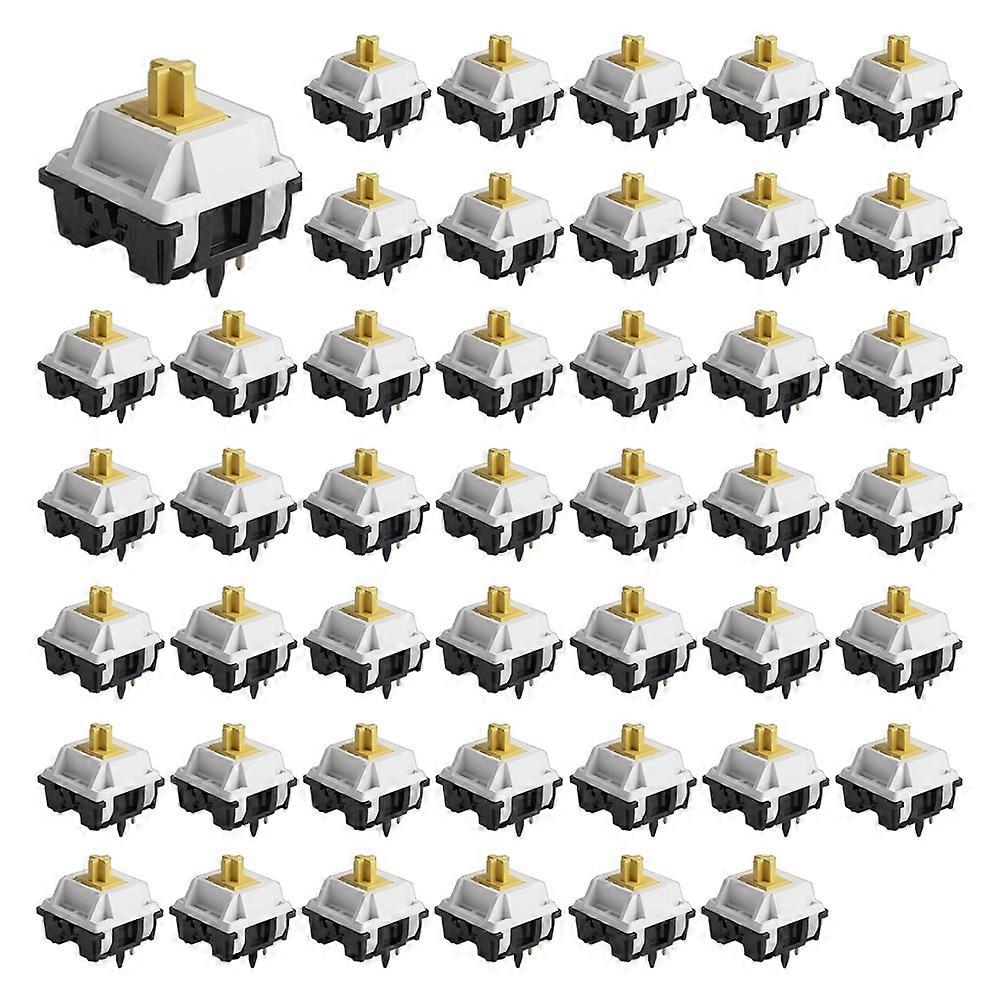 Penguin Switch 5 Pin 50gf Tactile Silent Switch for MX Mechanical Keyboards Ideal for Typing, 45pcs