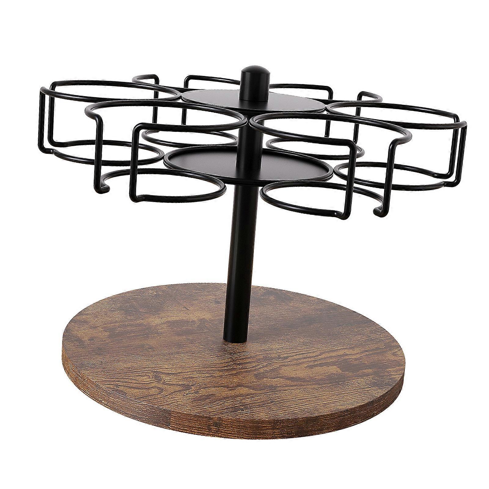 Multipurpose Beverages Cup Organizers Convenient 360 Degree Rotating Cup Organizers for Large Mugs Durable Cup Rack Multicolor