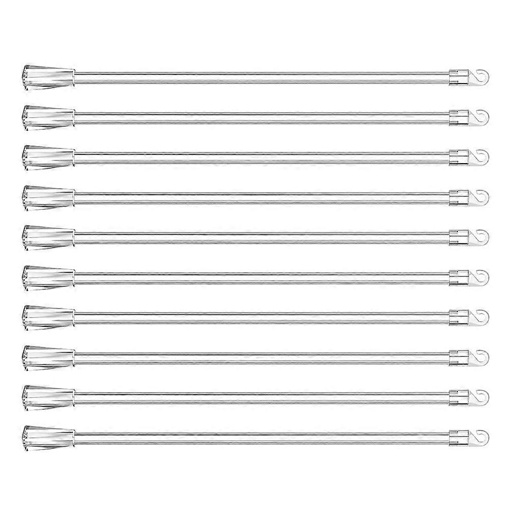 Window Blind Tilt Wand Vertical Rod for Cordless Blinds Transparent Pp Plastic Window Curtain Control 10Pcs