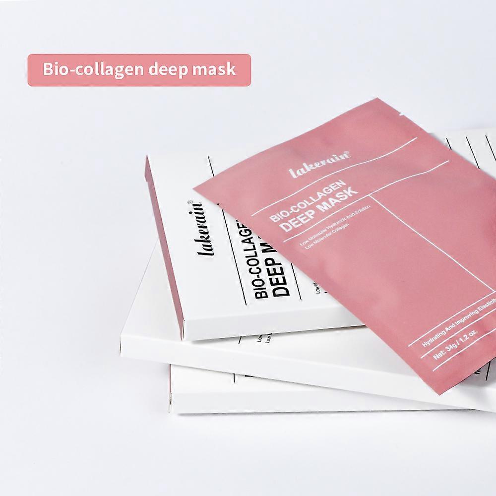 12pcs Bio-Collagen Real Deep Mask Elasticity Improvement Brighten Skin Pore Minimizing Firming Radiance Anti-Aging Skincare