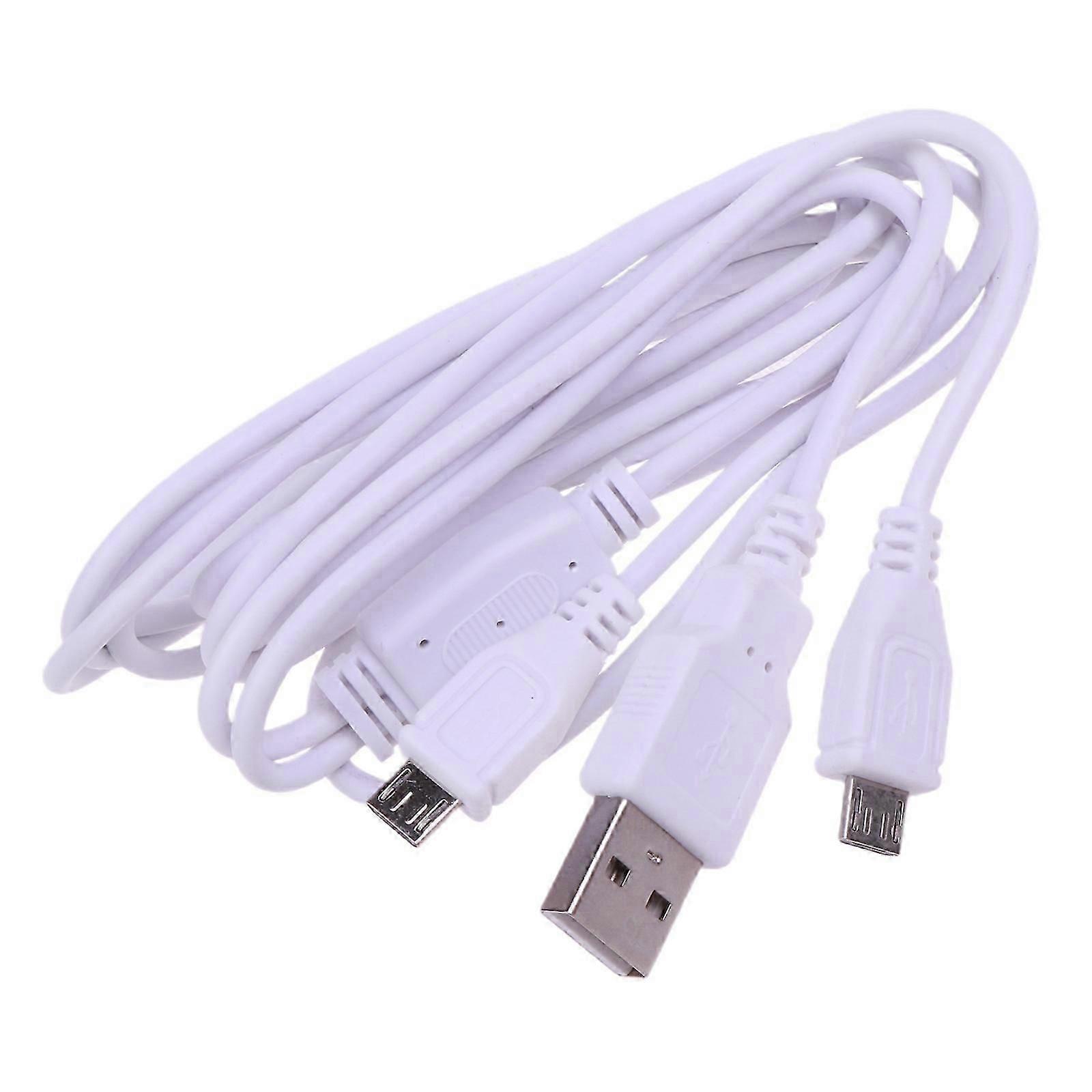 2 In 1 USB Cable Dual Micro USB to USB Cable Fast Charging for Cellphone