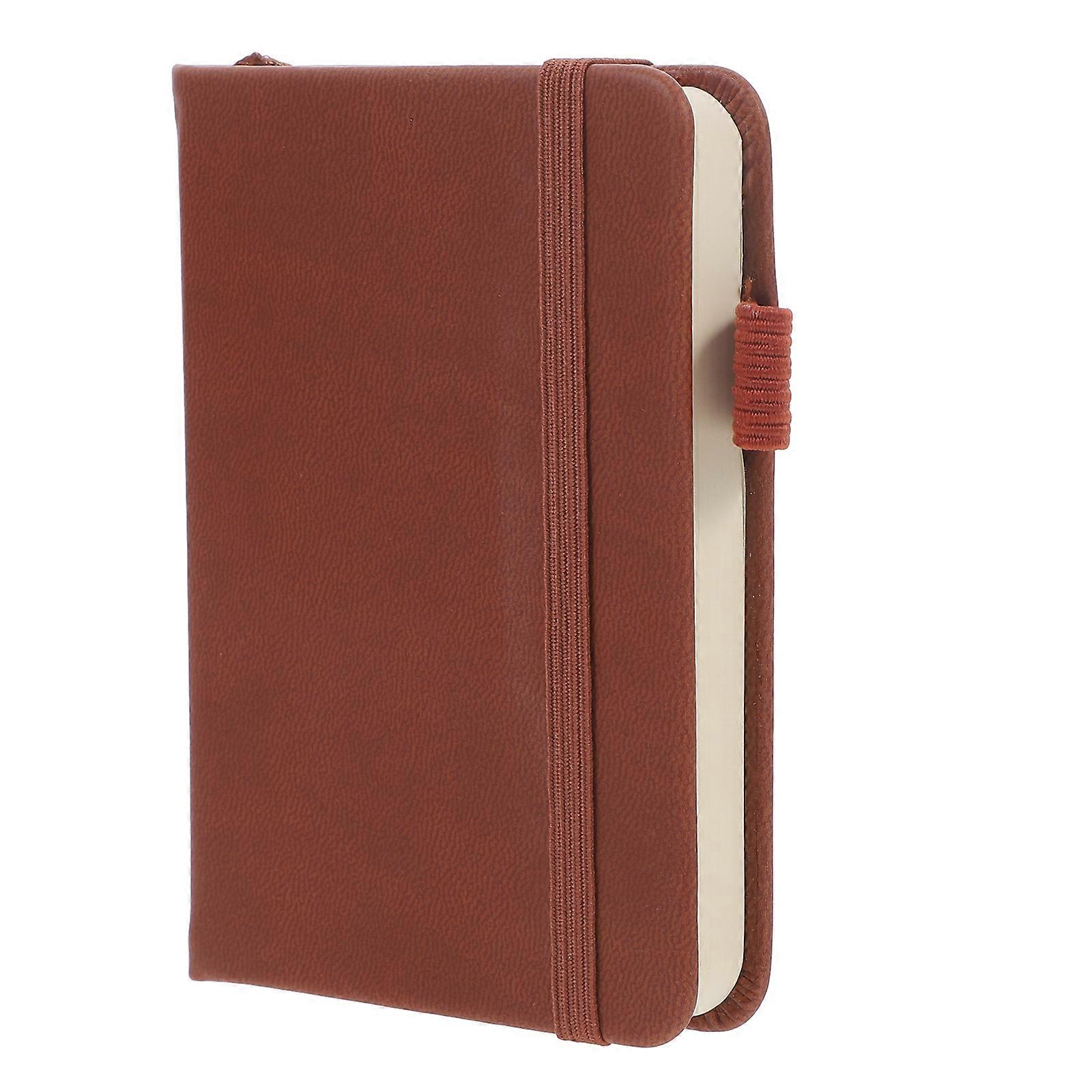 Pocket Journal Notebook Brown Students Writing Notepad for Office