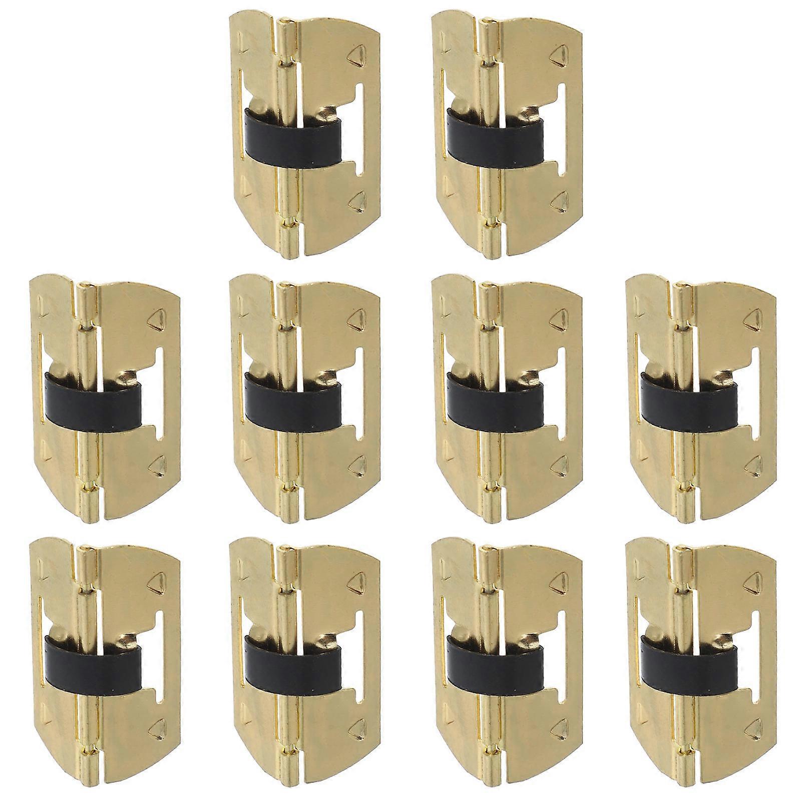 Decorative Hinges Jewelry Box Present Box Iron Golden Automatic Open/close 10Pcs