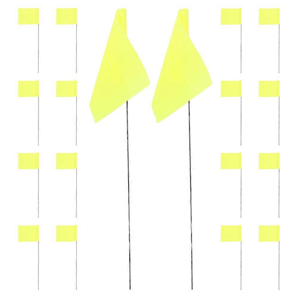 Colorful Small Flags Survey Marking High Visibility Design Standardized Size Landscaping Equipment 50Pcs