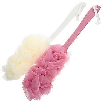 Long Handle Shower Brush Bath Brush for Bath 2Pcs Body Exfoliating Back Scrubber
