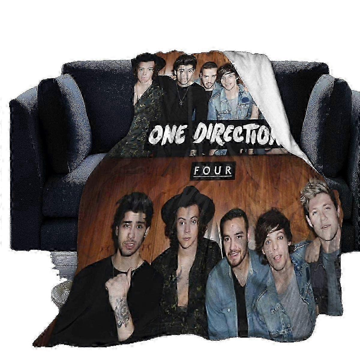 Super měkká teplá deka-One Direction Four Soft Micro Fleece Blanket Couch Lap Throw Blanket--V468-R331