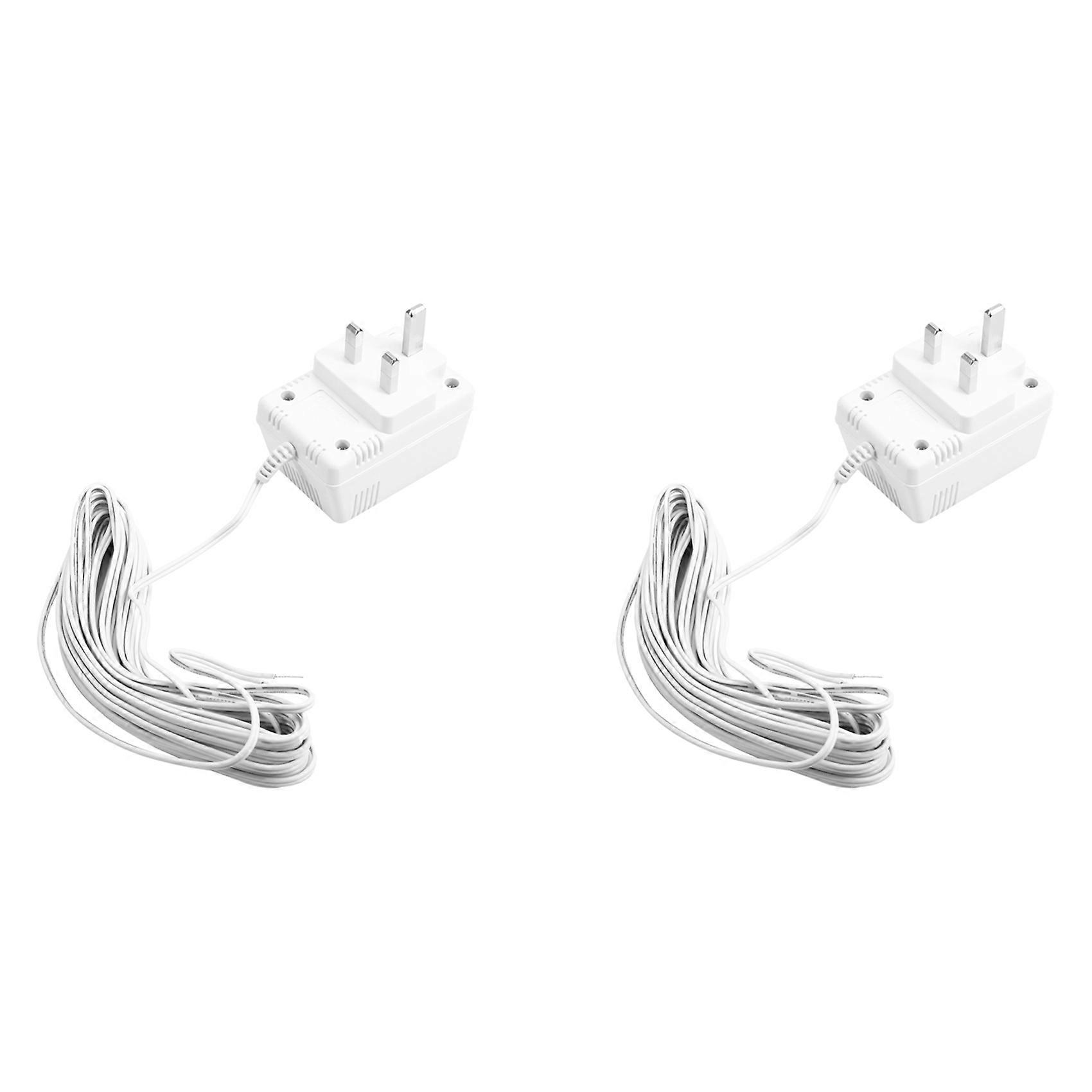 2X 24V Doorbell Transformer Adapter for Video Doorbells, Enhanced Performance & Easy Installation UK PLUG