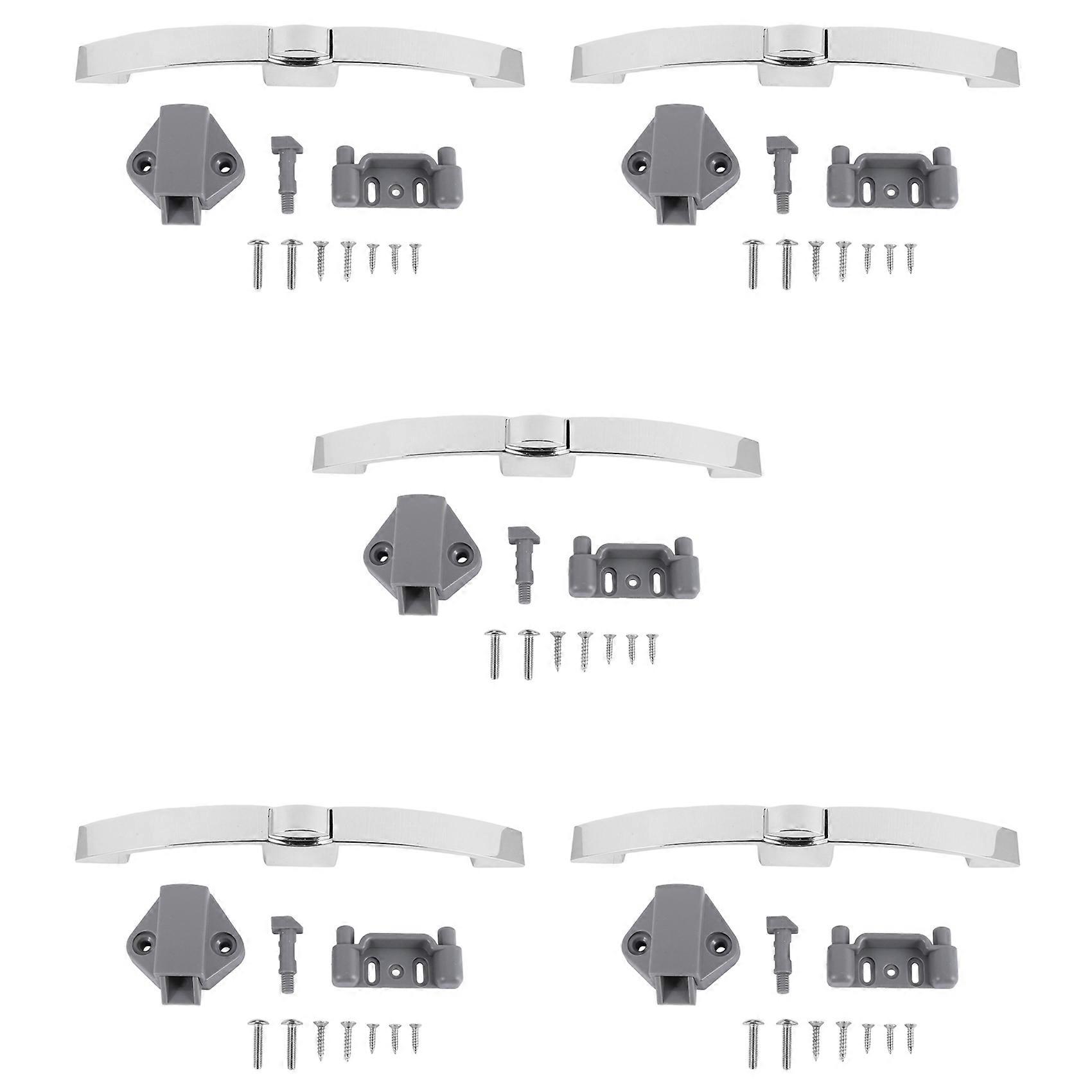 5X Camper Car Push Lock RV Caravan Boat Cabinet Locks Handle Home Drawer Latch Button Locks Furniture Door Lock E