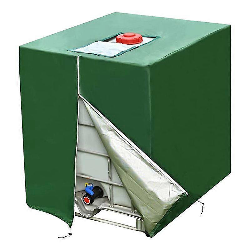 1000L wasserdichte staubdichte Tankabdeckung Regenwassertank UV-Abdeckung Grün
