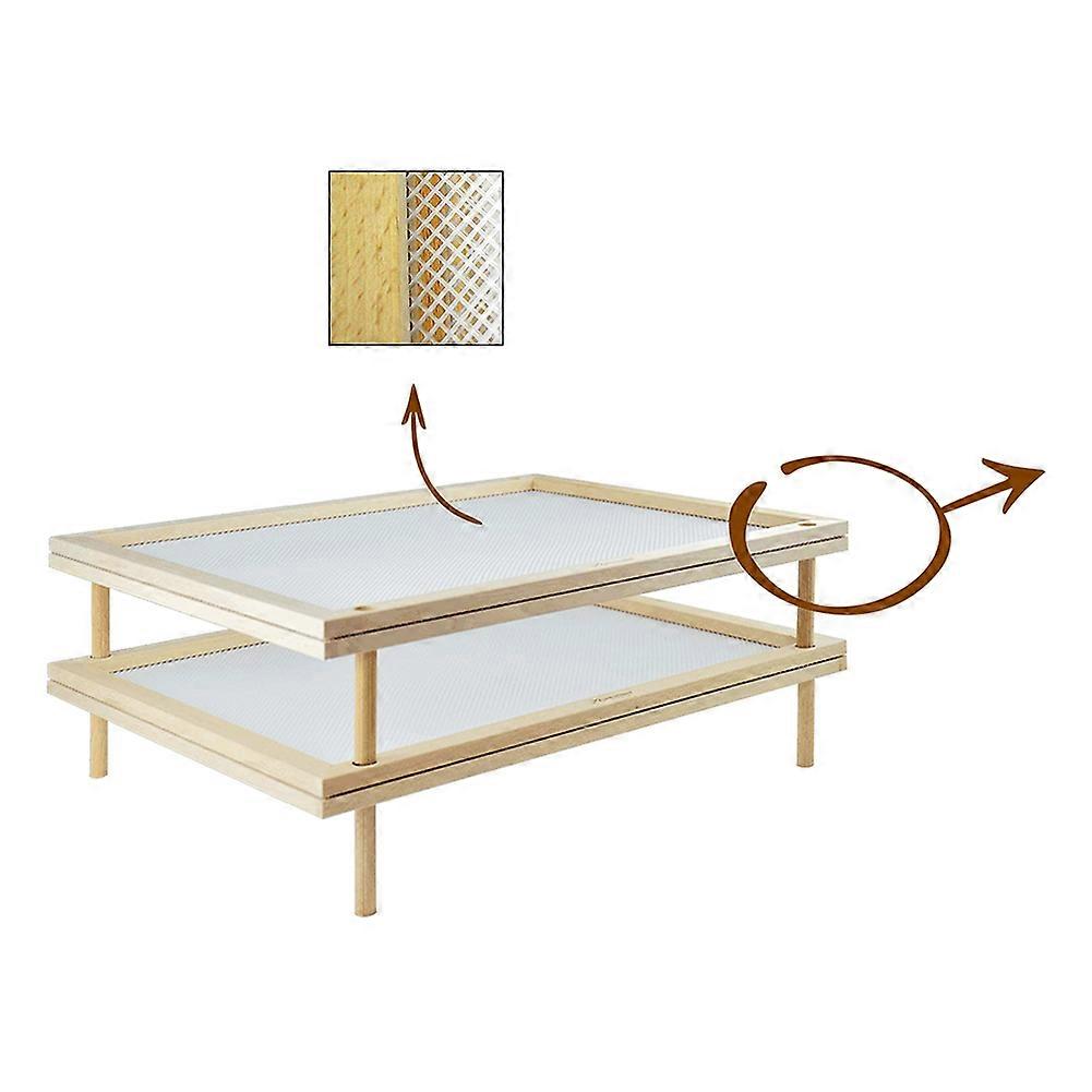 Stackable Food Dryer with Net Wooden Pasta Herb Drying Racks