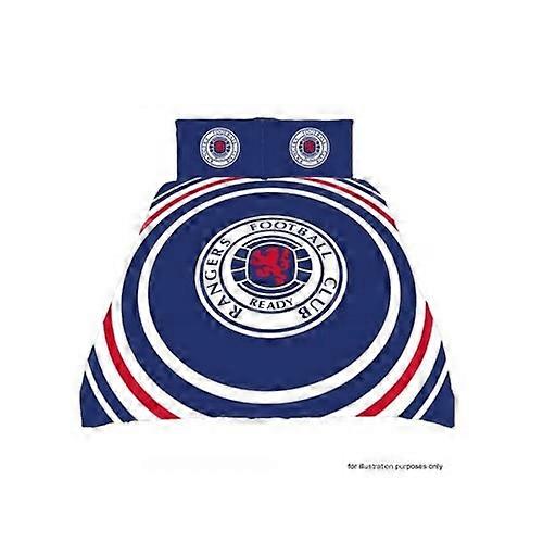 Rangers FC Official Football Crest Reversible Double Duvet And Pillow Case Set