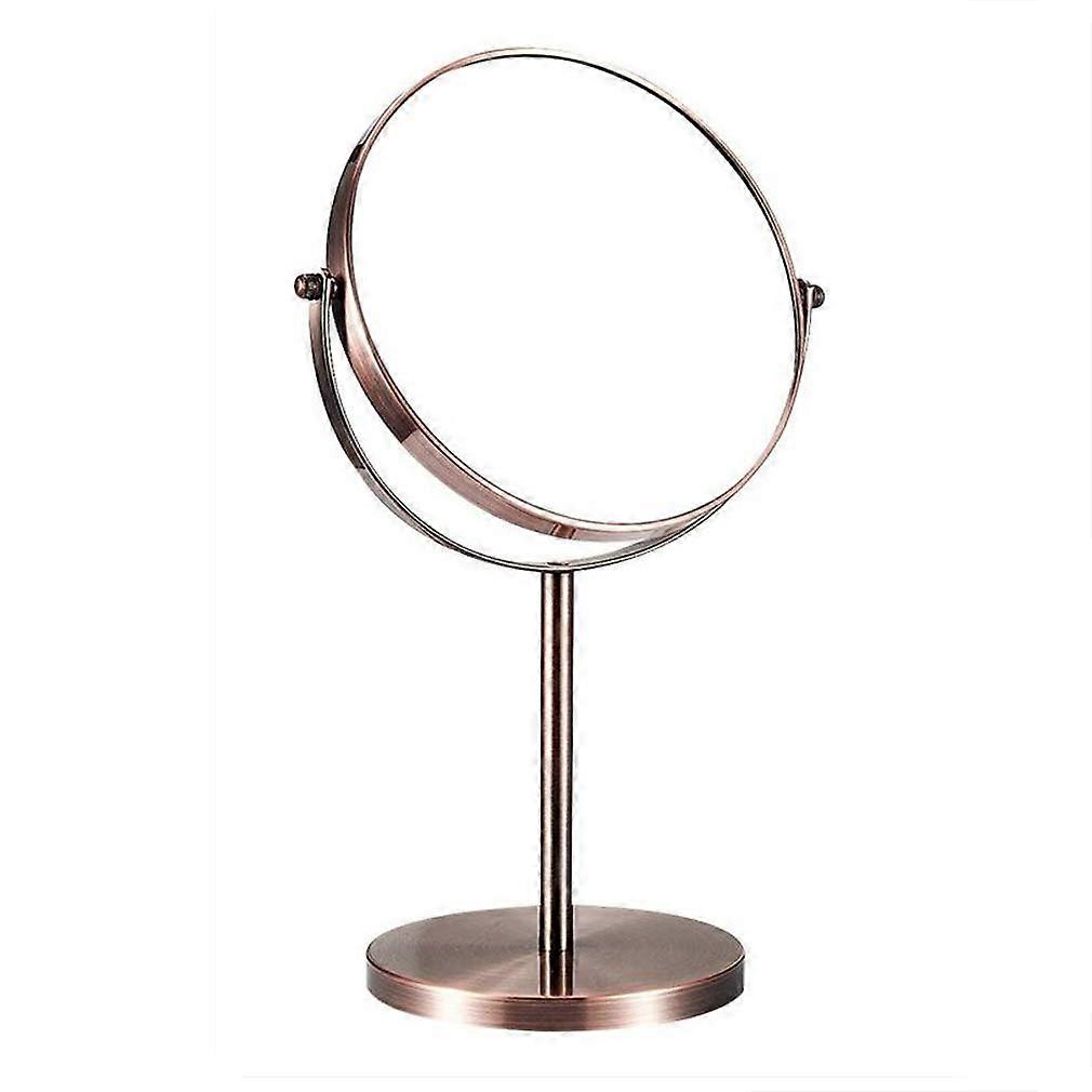 Makeup Vanity Mirror 3X Magnification TwoSided 360° Swivel Tabletop Cosmetic Mirror Red Bronze