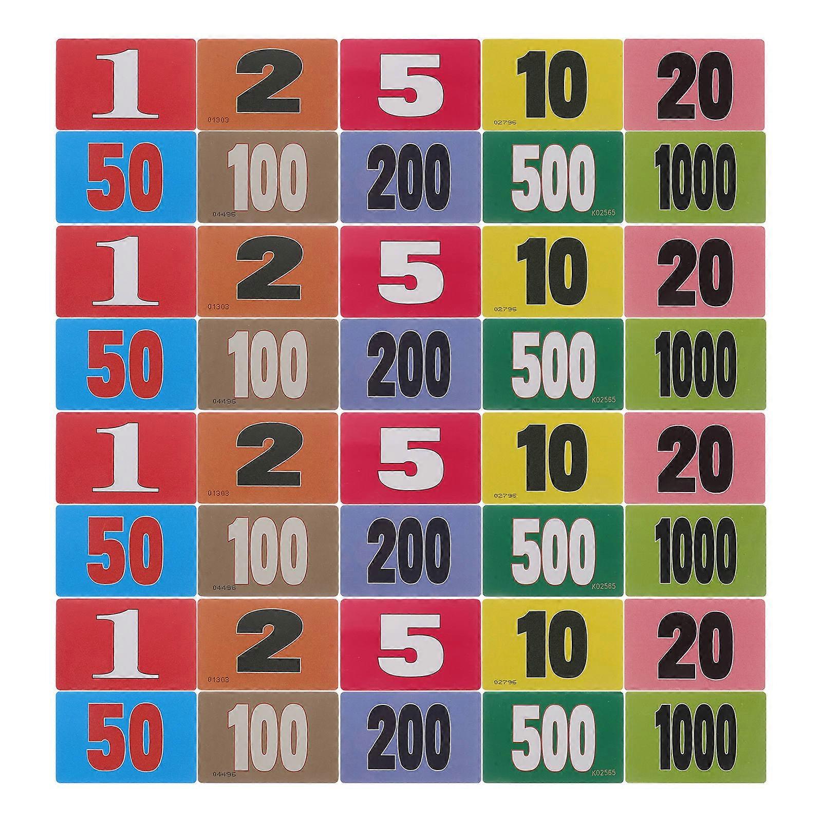 Game Chips Plastic Poker Chip for Interactive Play 40Pcs Counting Markers