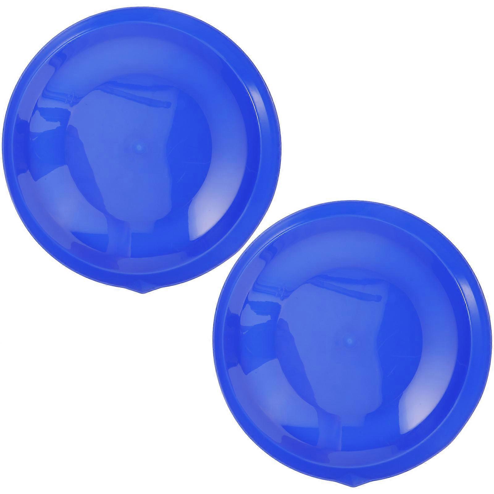 Empty Bubble Tray for Outdoor Play 2Pcs Blue Plastic Container