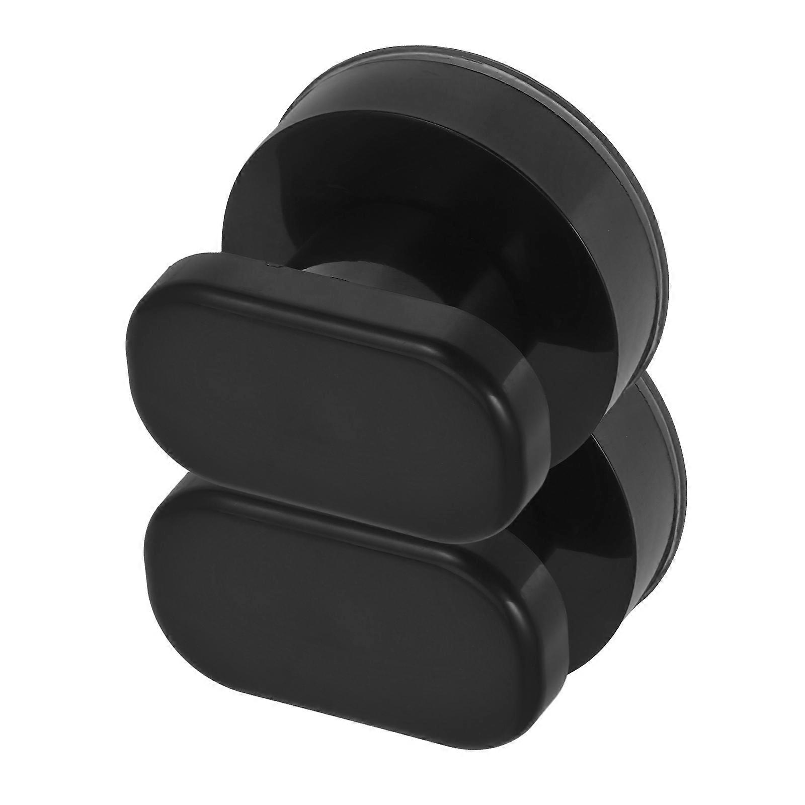 Suction Cup Armrest Kitchen Cabinet Handles for Home Use 2Pcs Black